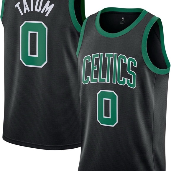 NBA Celtics Black Jayson Tatum Youth Jersey - Picture 1 of 3